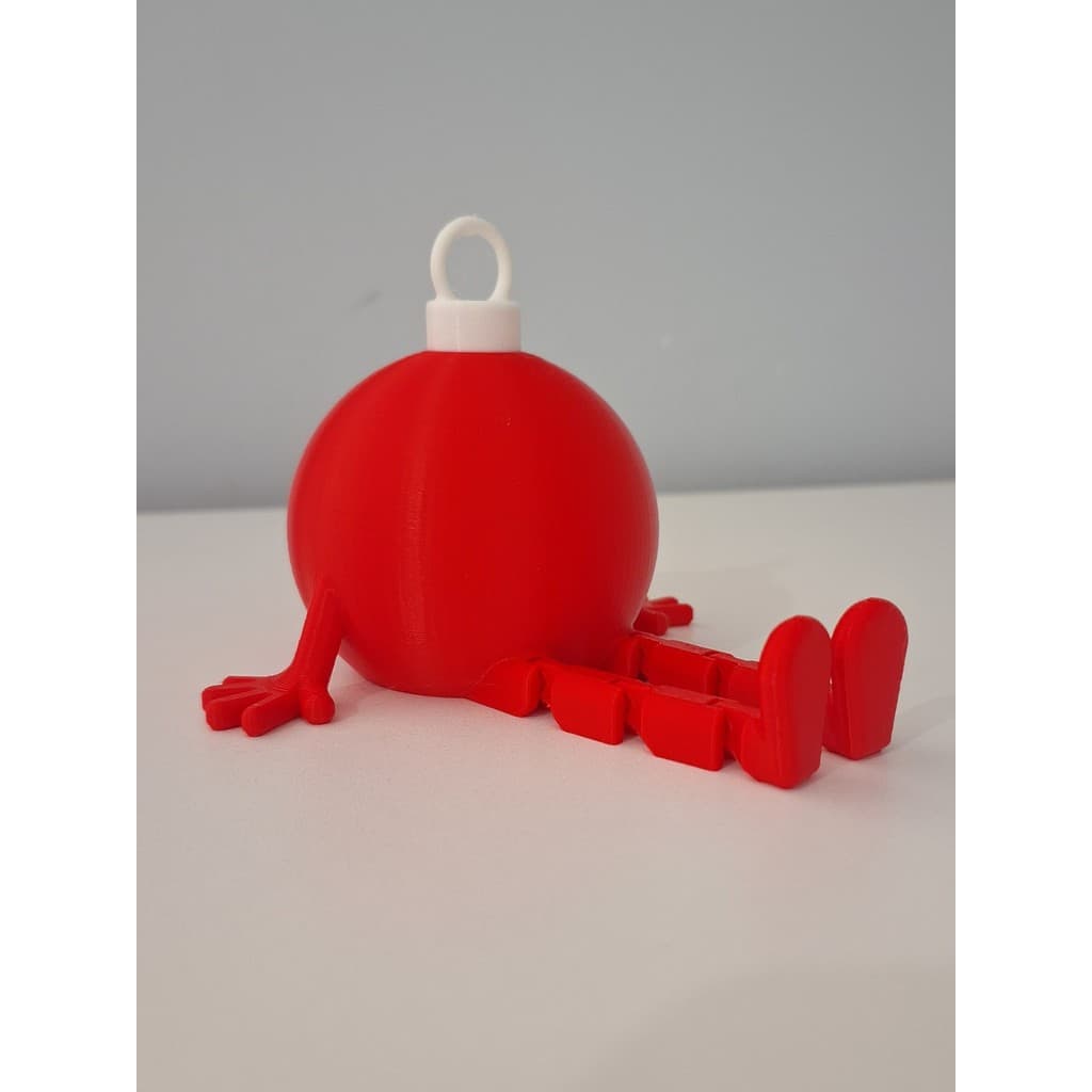 Bola de Natal Sentada Articulada - Decoração Natalina