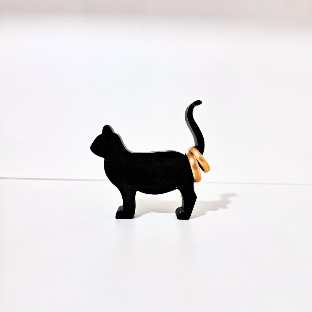 Porta-anéis Gato - Suporte para Joias