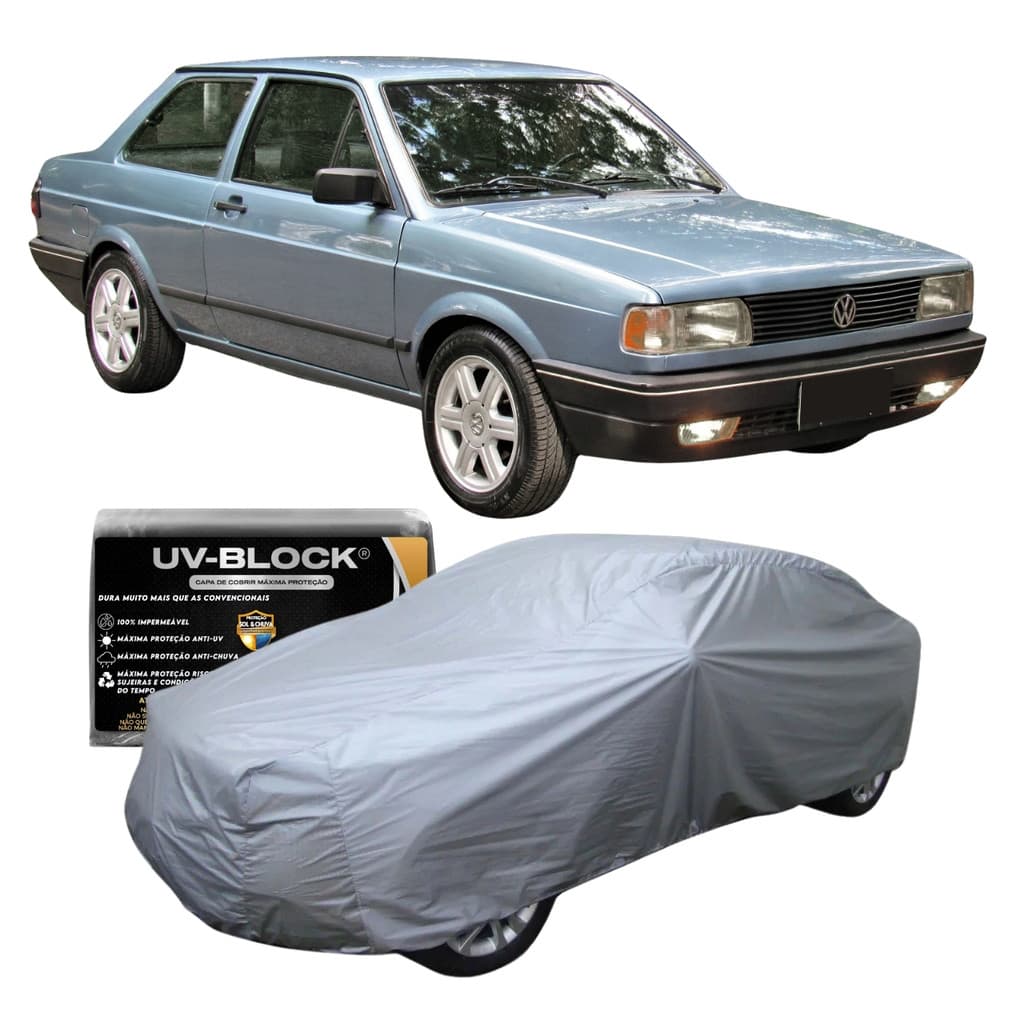 Capa Cobrir Carro Voyage Quadrado Lona Protetora Impermeável Sol e Chuva