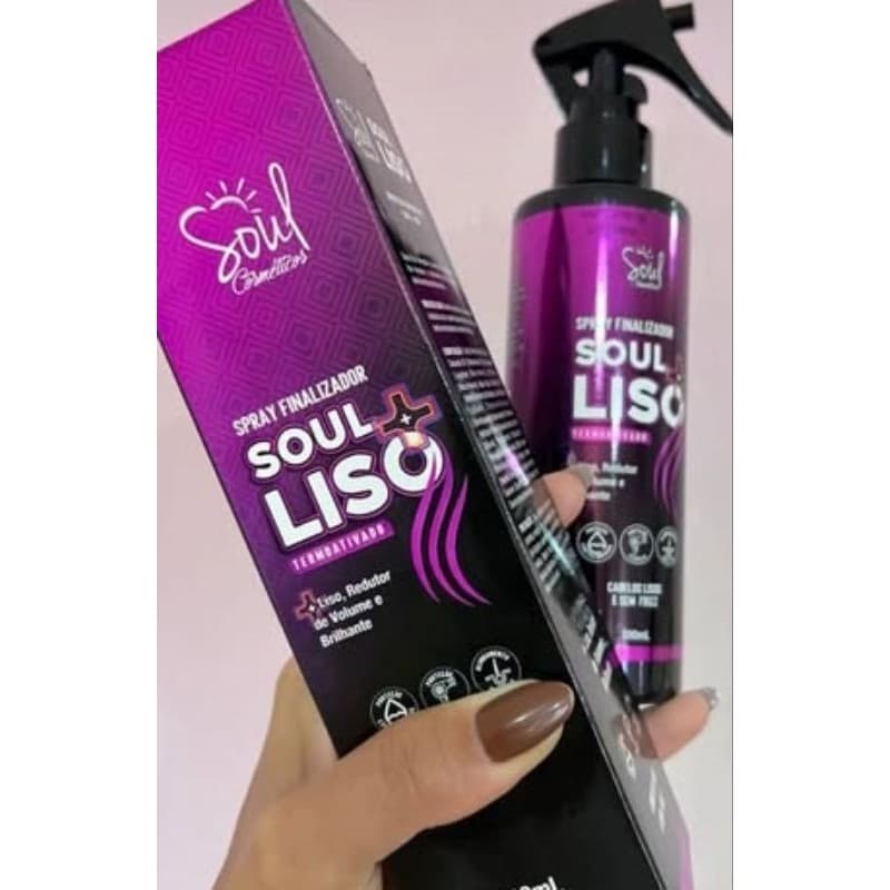 Spray Finalizador Soul Liso 200ml – Efeito Liso, Brilho e Volume Controlado