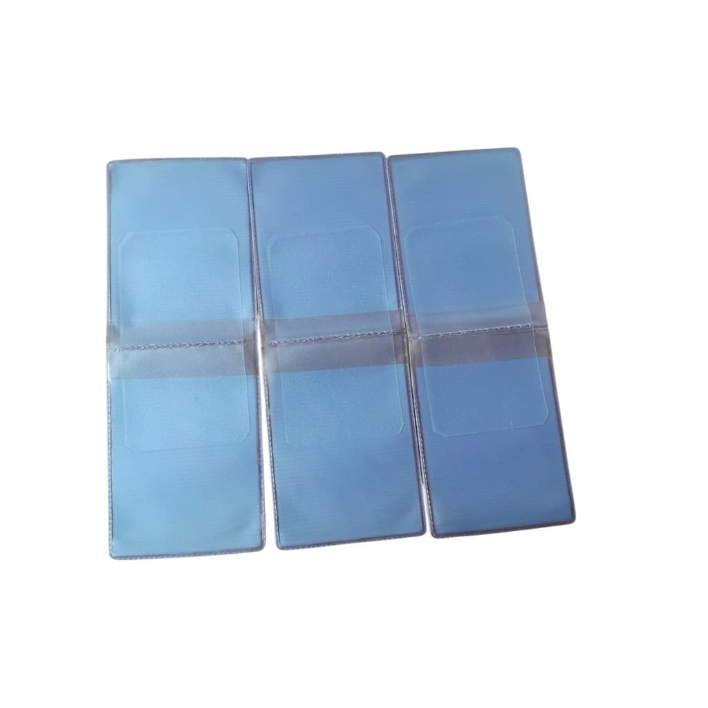 Miolo de Carteira soçial em PVC com 4 Abas – Transparente, com encaixe