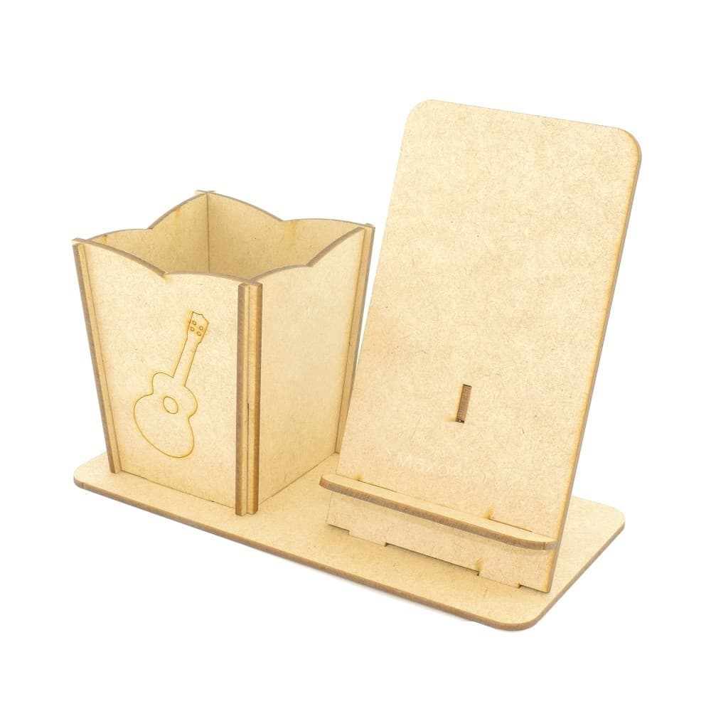 10 Suporte Celular e Porta Canetas Lembrancinha - Violão