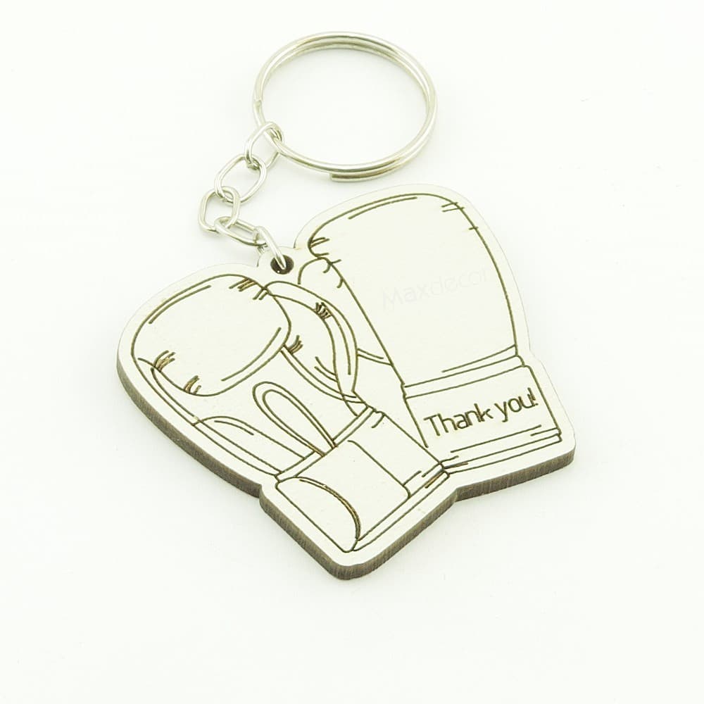 30 Chaveiros Personalizados Mdf - Adulto  - Luvas de Boxe