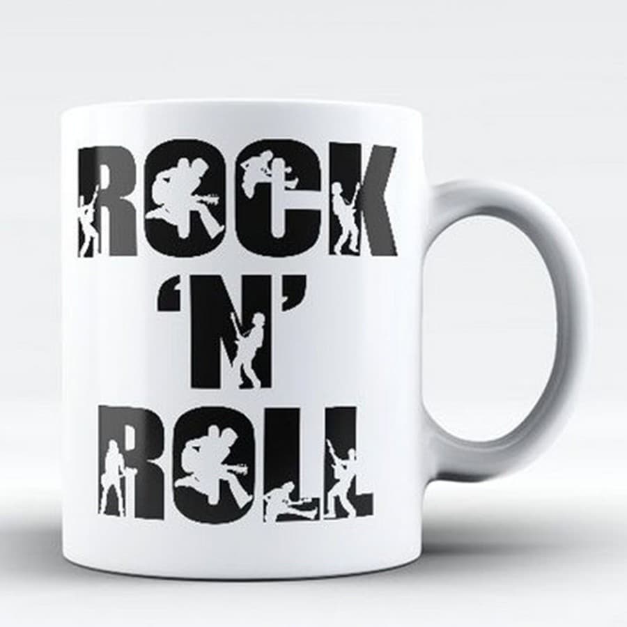 Caneca de  bandas de rock Rock N Roll Logo