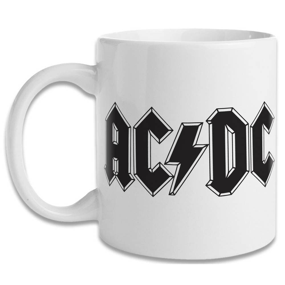 Caneca de bandas de rock Bandas Acdc angus guitarra