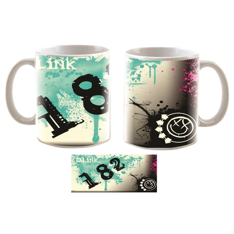 Caneca de bandas de rock Banda Blink 182 Mod.1