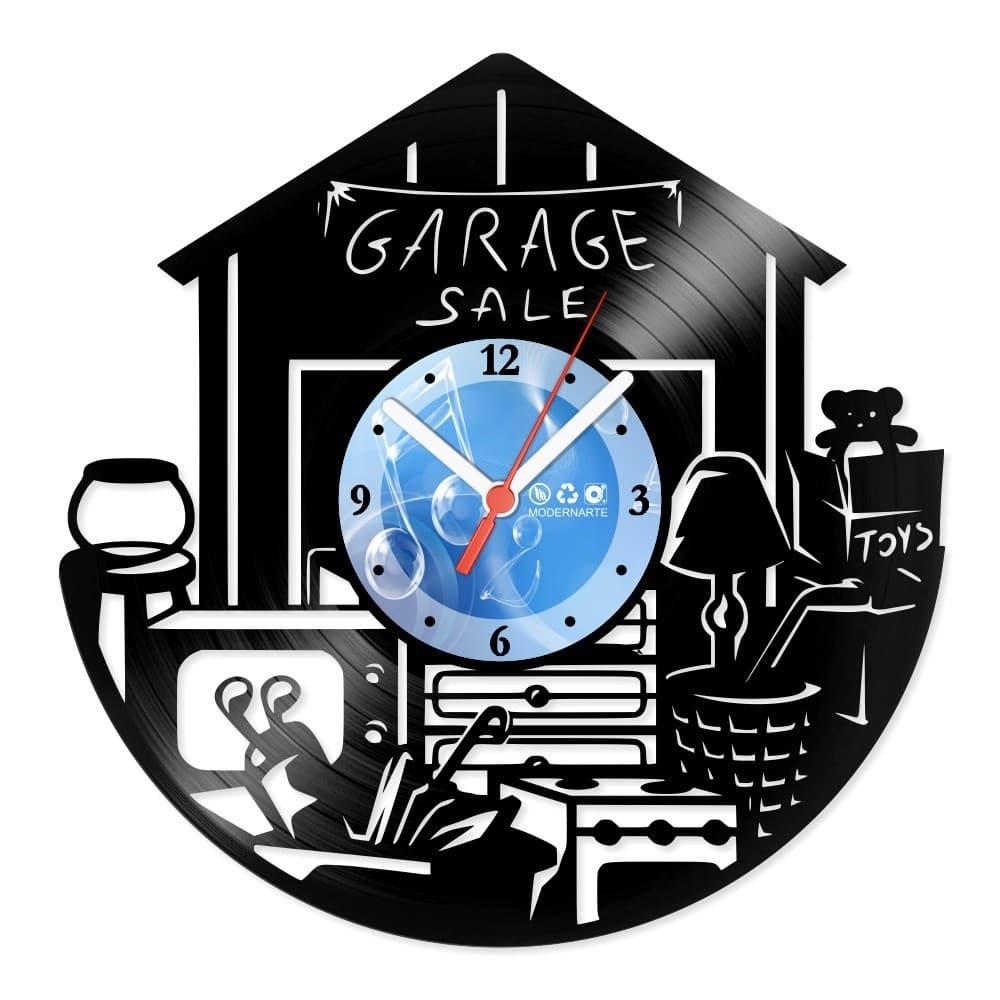 Relógio De Parede Disco Vinil Diversos Venda De Garagem
