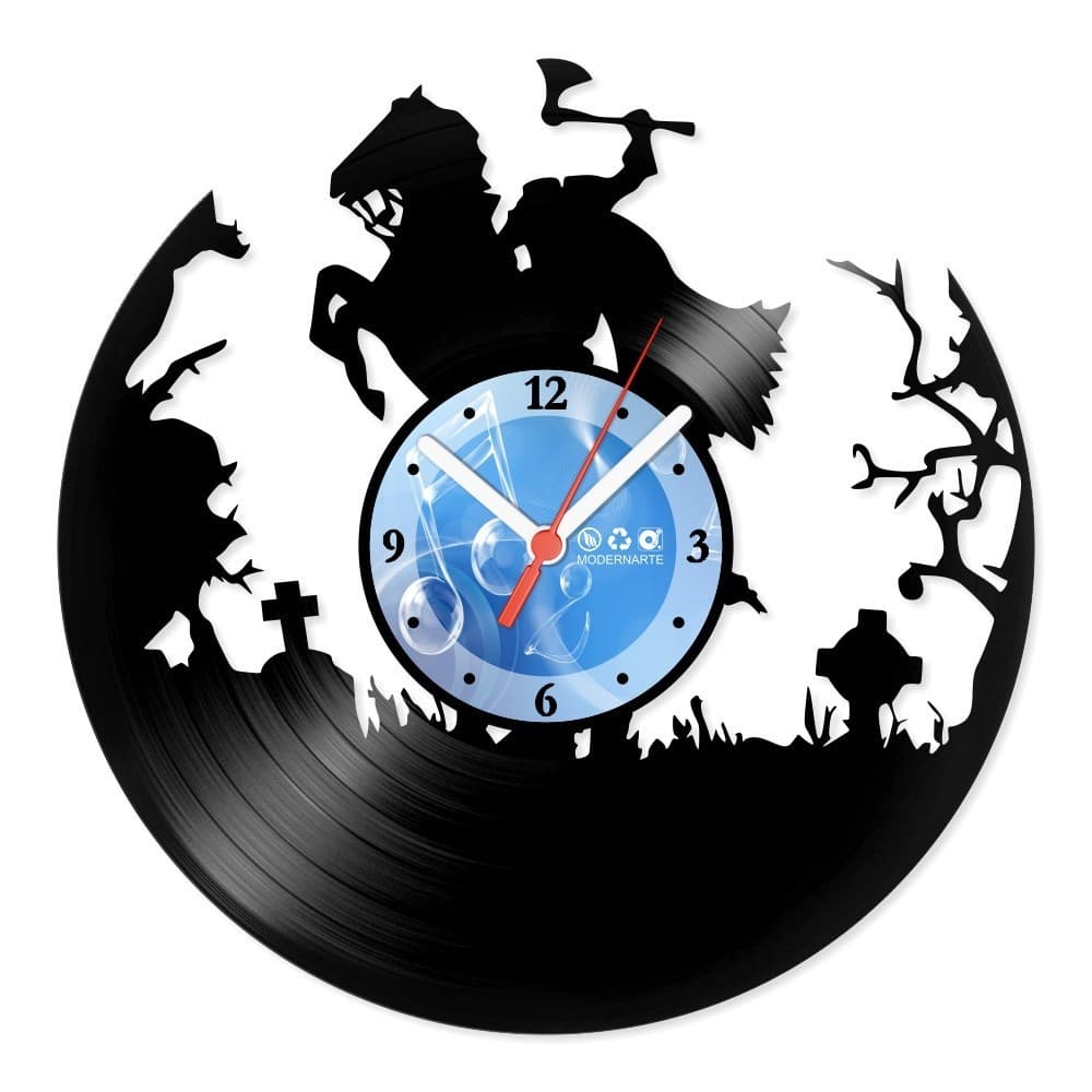 Relógio De Parede Disco Vinil Diversos Cavaleiro Sem Cabeça