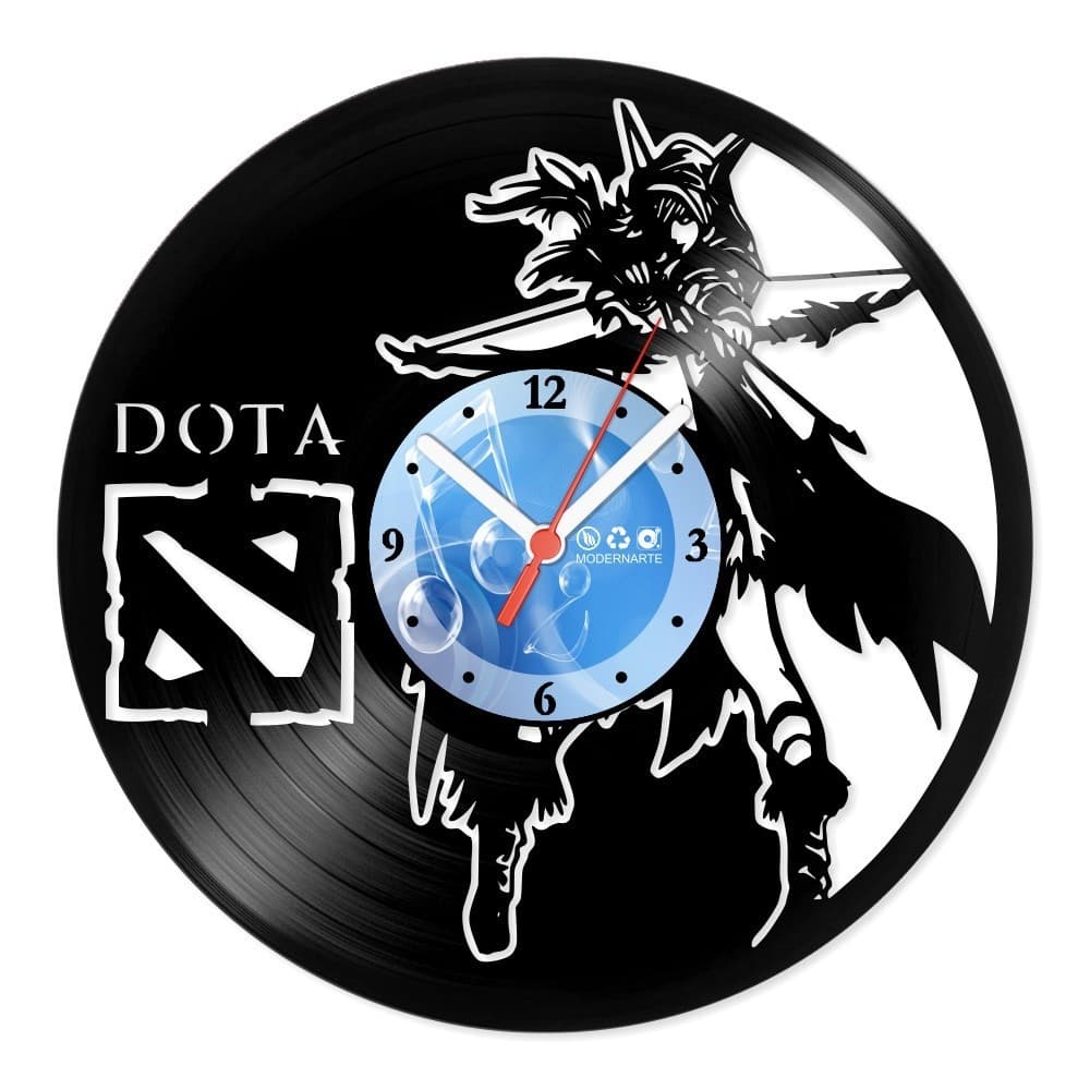 Relógio De Parede Disco Vinil Jogos E Games Game Dota