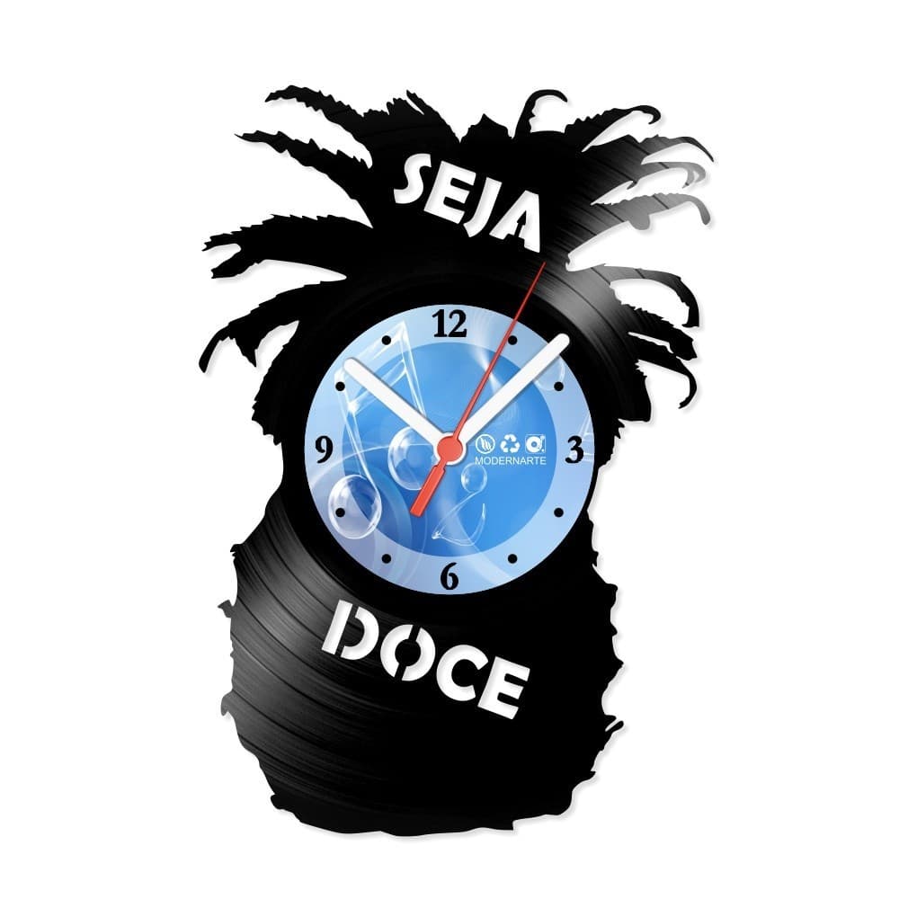 Relógio De Parede Disco Vinil Diversos Seja Doce