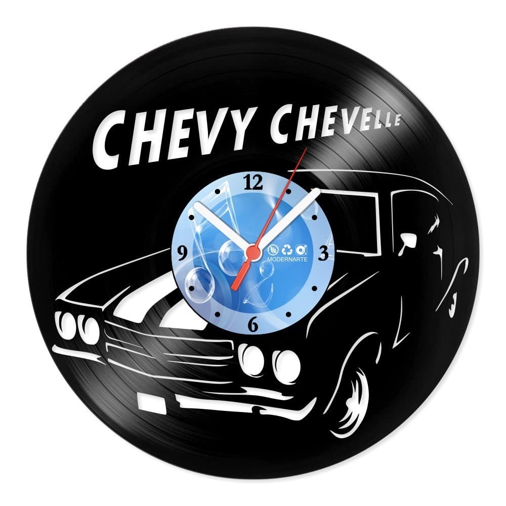 Relógio De Parede Disco Vinil Carros Chevy Chevelle
