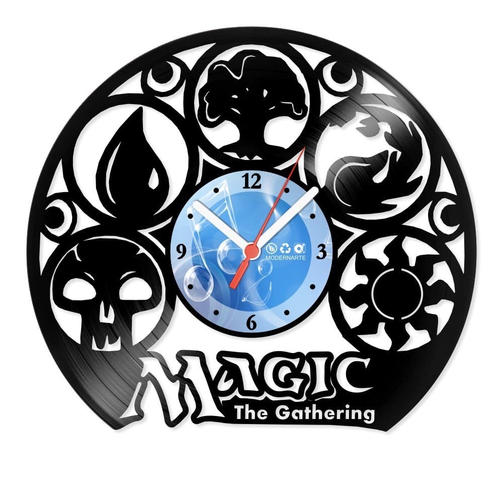 Relógio De Parede Disco Vinil Jogos E Games Magic The Gathering 2