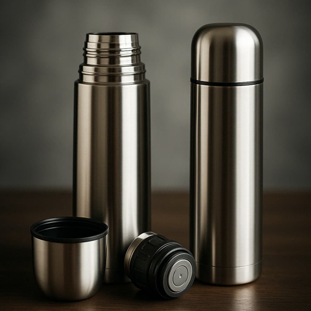 Garrafa Térmica Inox 500 ml Café Agua Suco Refrigerante Chá 24hGelada 12hQuente Academia Escritório