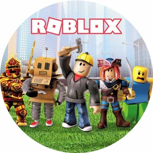 Painel Lona Redondo Festa Infantil Roblox
