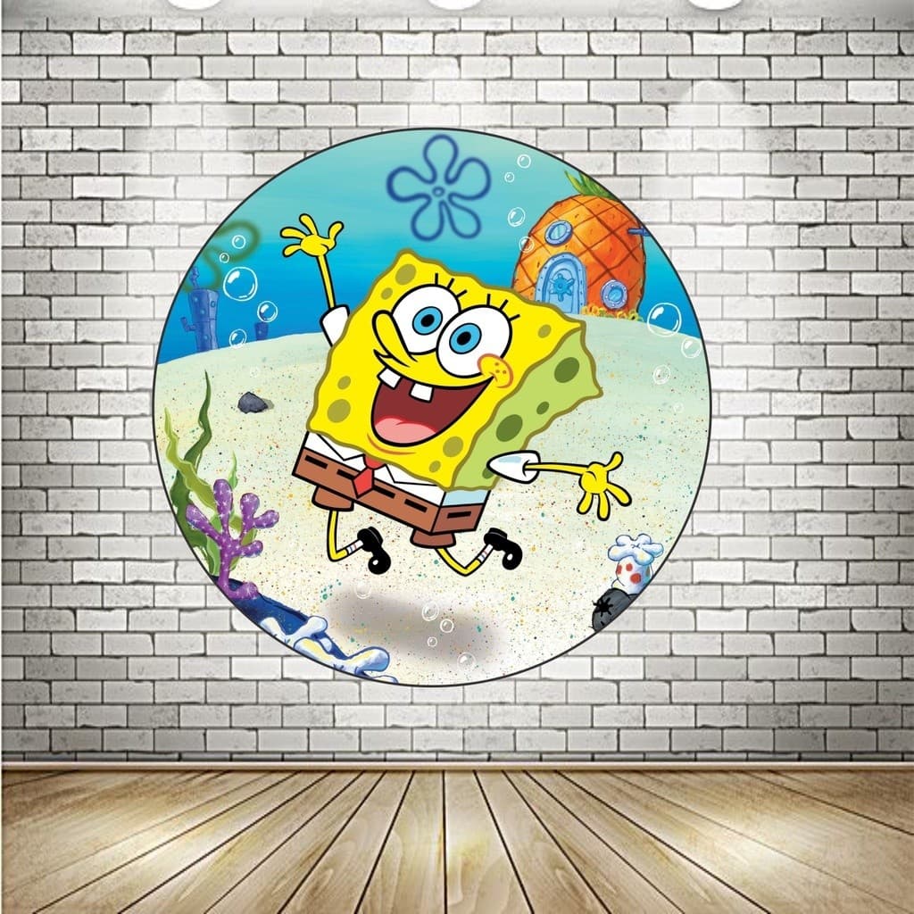 Painel em Lona Festa Infantil Tema Bob Esponja