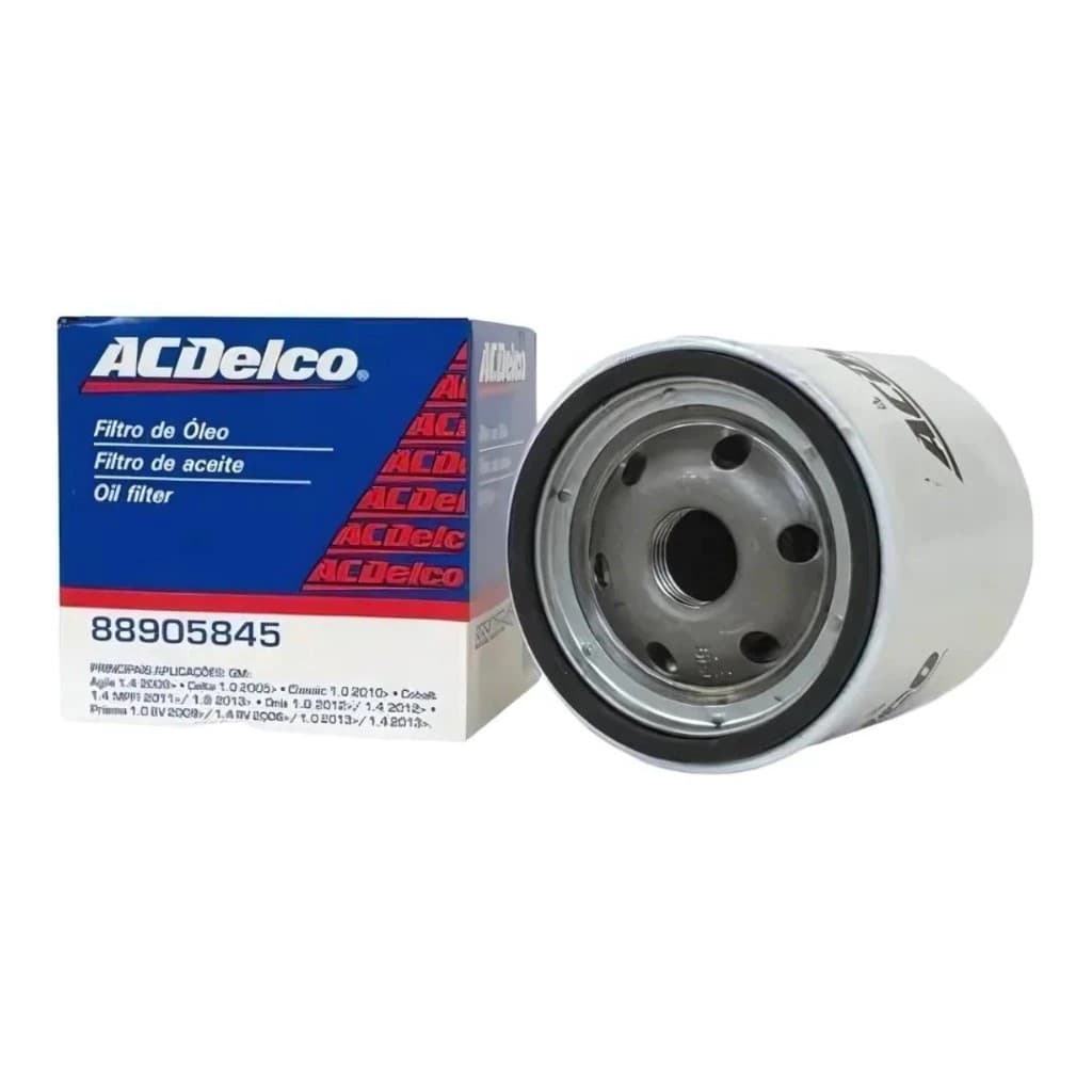Filtro de Óleo Linha Acdelco 1.0/ 1.4/ 1.8 88905845