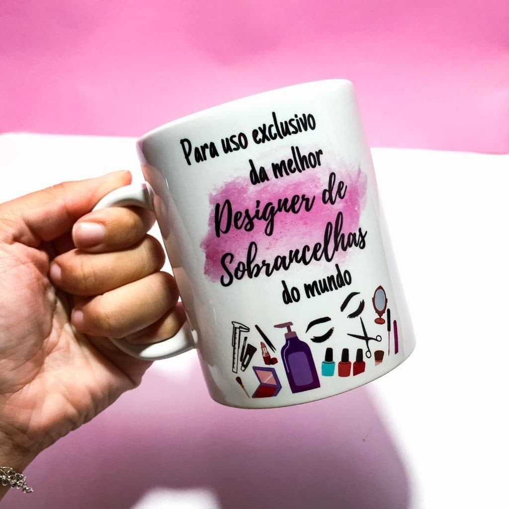 Caneca melhor designer de sobrancelhas do mundo