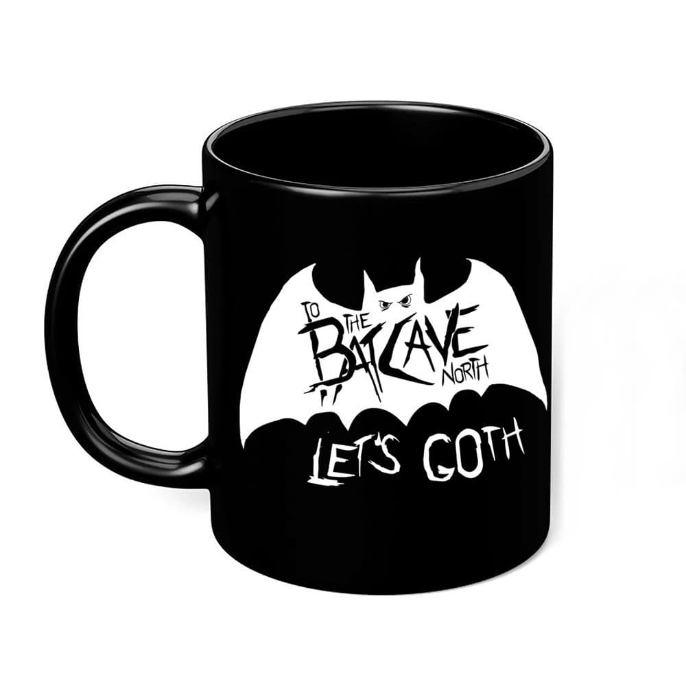 Caneca Preta Batcave Gotico batcaverna banda gotica morcego