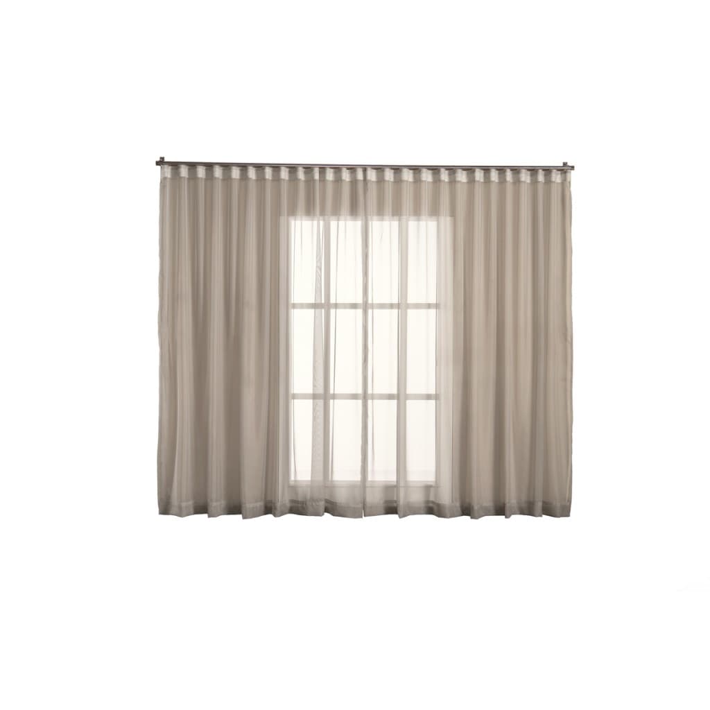Cortina voil tecido 8,00x2,80 Para  trilho  Simples