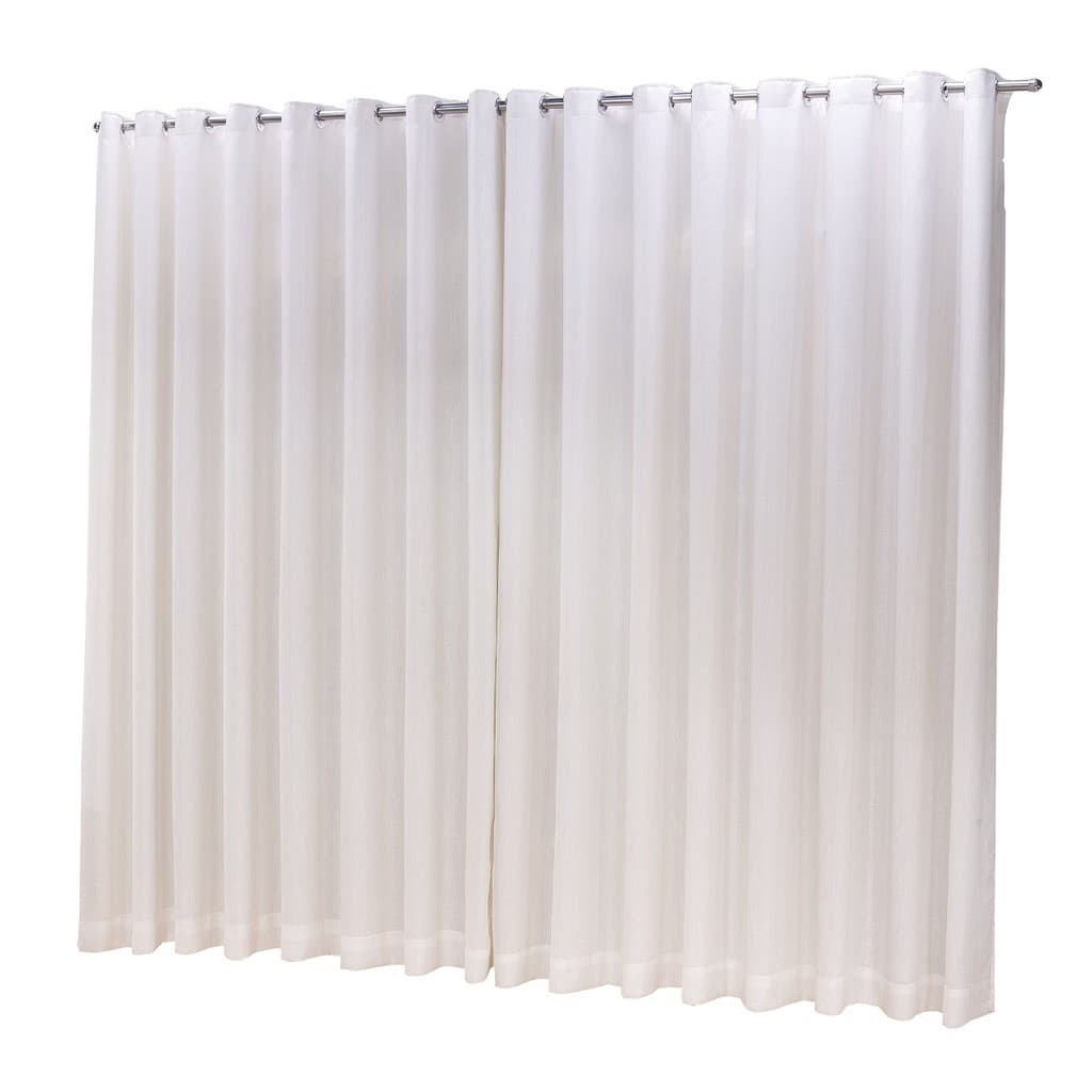 Cortina Microfibra com linho 10,00x2,80 Para Varão Duplo