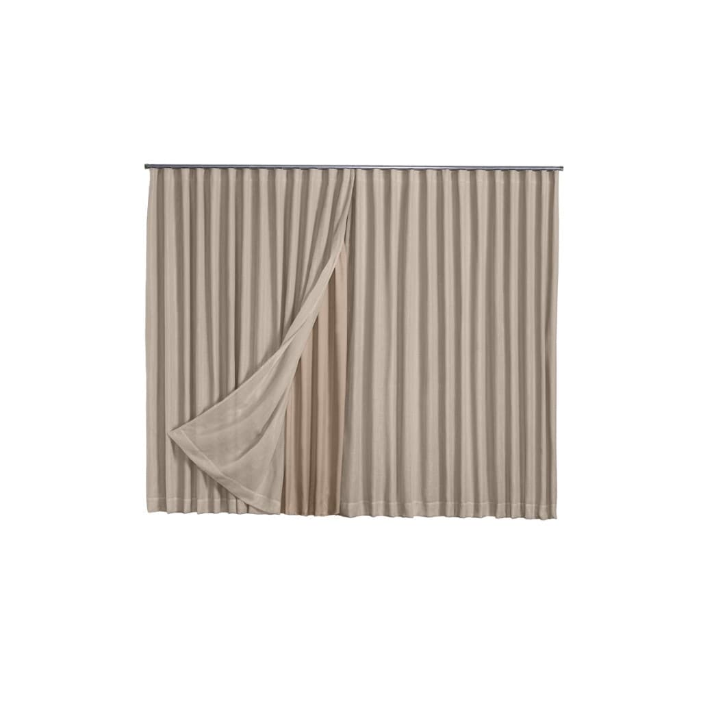 Cortina Microfibra  com Linho  2,80 x 2,80  Corta Luz  para Trilho