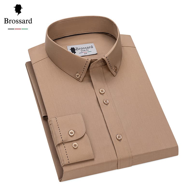 Camisa Social Masculina Manga Longa Premium, Elegante e Respirável - Ideal para o Clima do Brasil