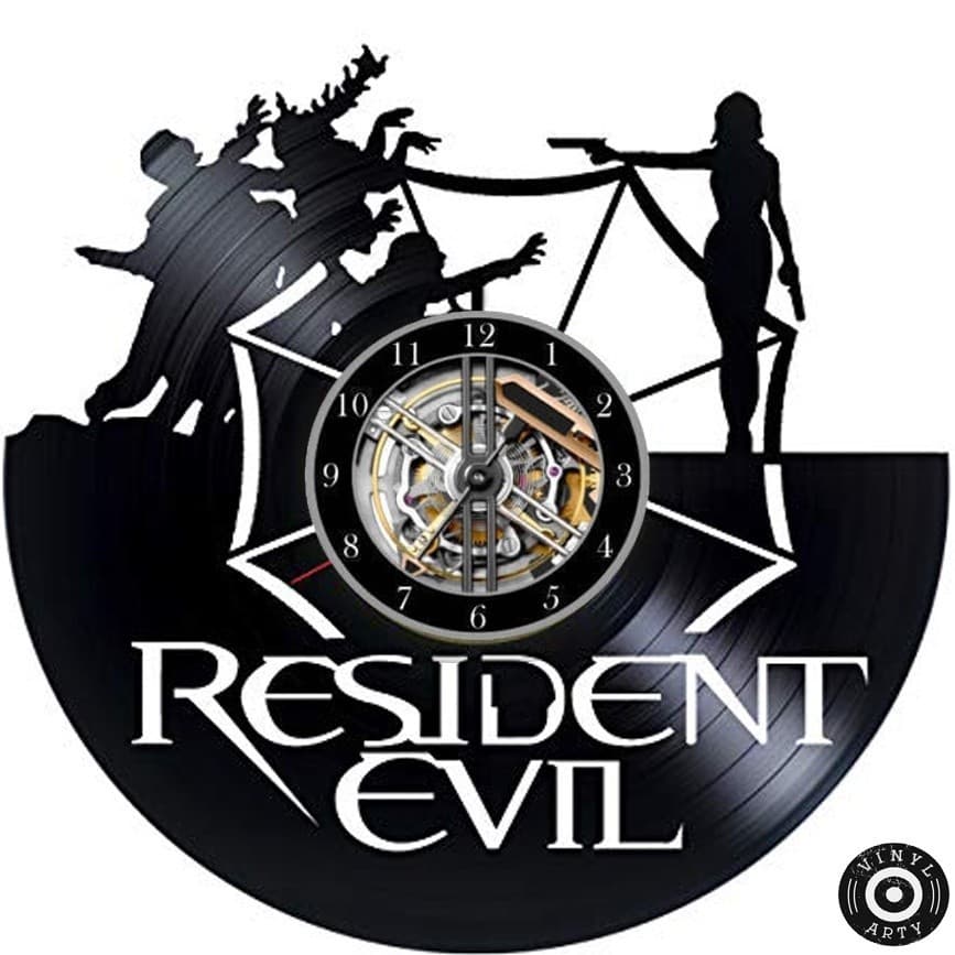 Relógio de Parede Relógio de parede Resident Evil - Relógio De Disco de Vinil Decorativo Vintage Sil