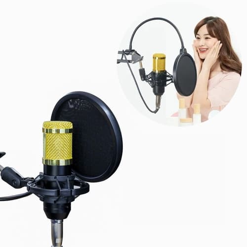 Microfone Condensador BraÃ§o Articulado Suporte Pop Filter
