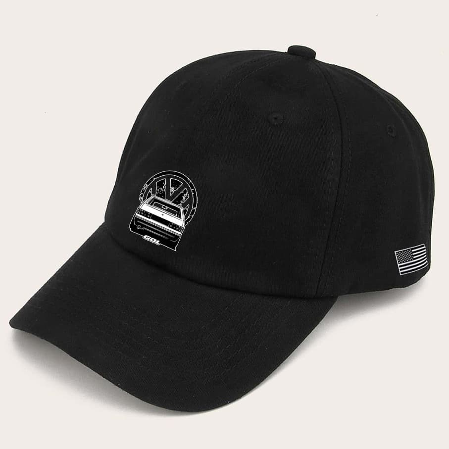 Boné masculino baseball Volkswagen Goletabone preto original Tribos