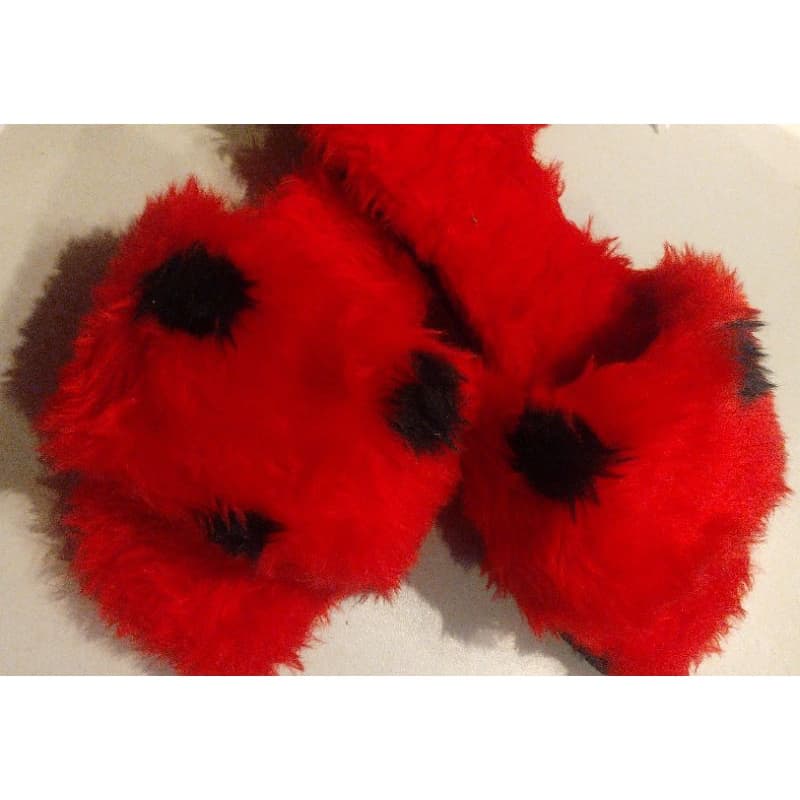 Chinelo Joaninha pelúcia chinelo macio