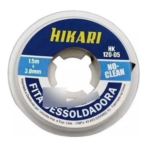 Fita Malha Dessolda Hk120 Hikari - 2.0 / 2.5 / 3.0 Mm Soldar