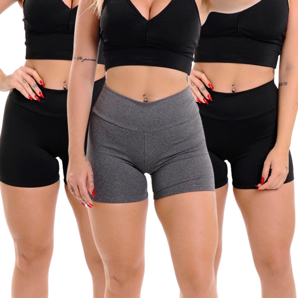 Short Feminino Básico Liso Academia