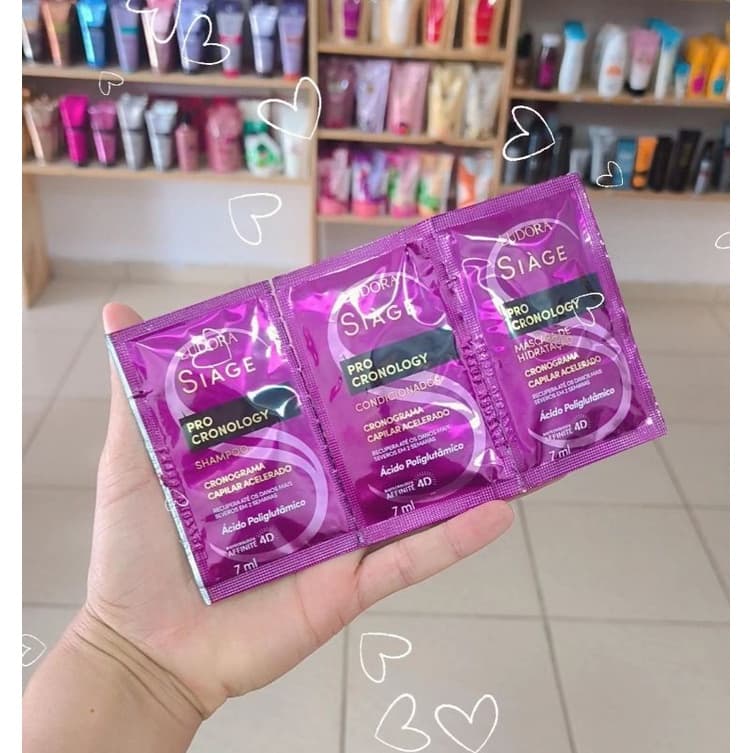 EUDORA  SIAGE CABELOS  (KIT COM 5 SACHÊS) SHAMPOO CONDICIONADOR E MASCARA SIAGE SACHÊ 7 ML