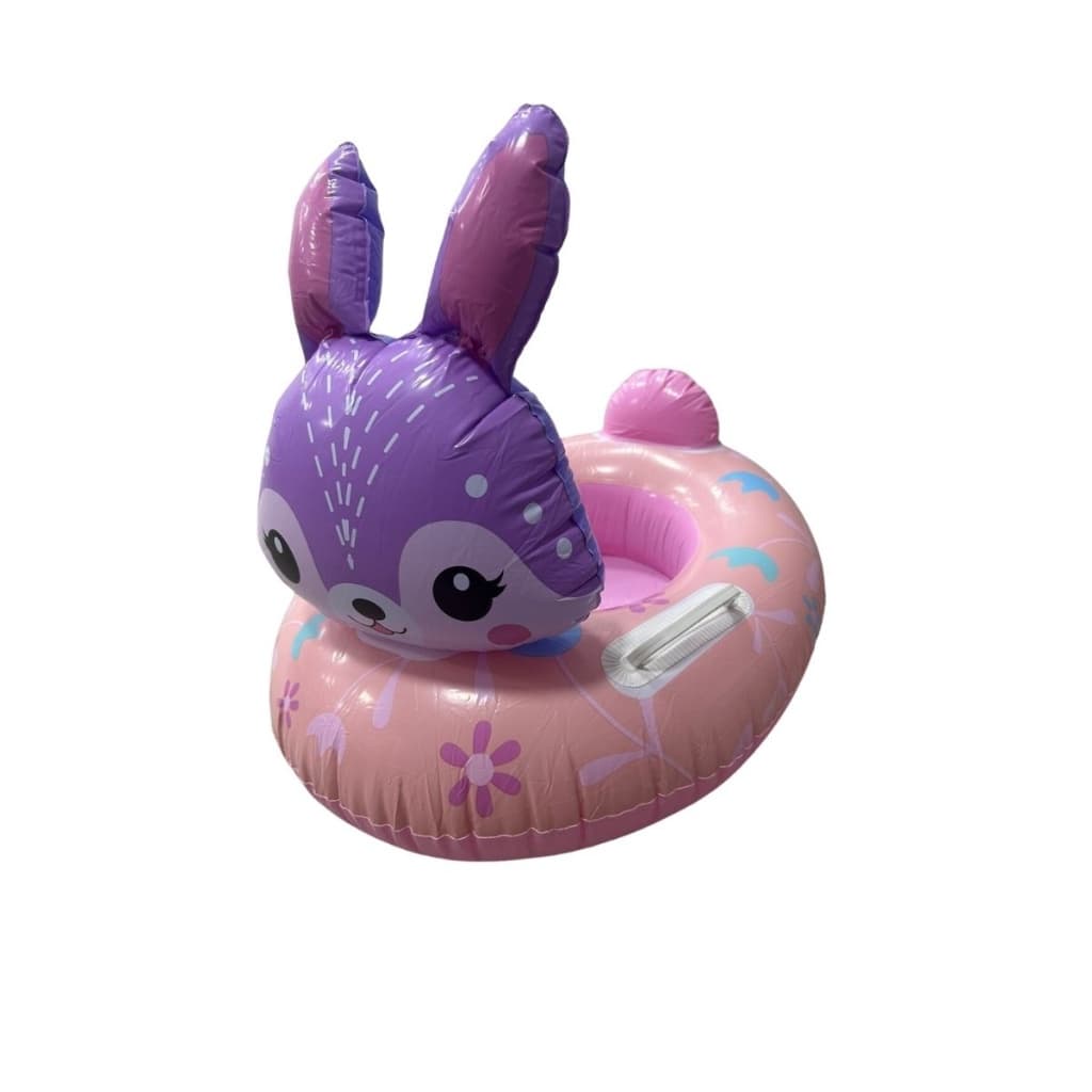 Boia Bote de coelho para Bebe Baby Boat Inflável para piscina Parque aquático