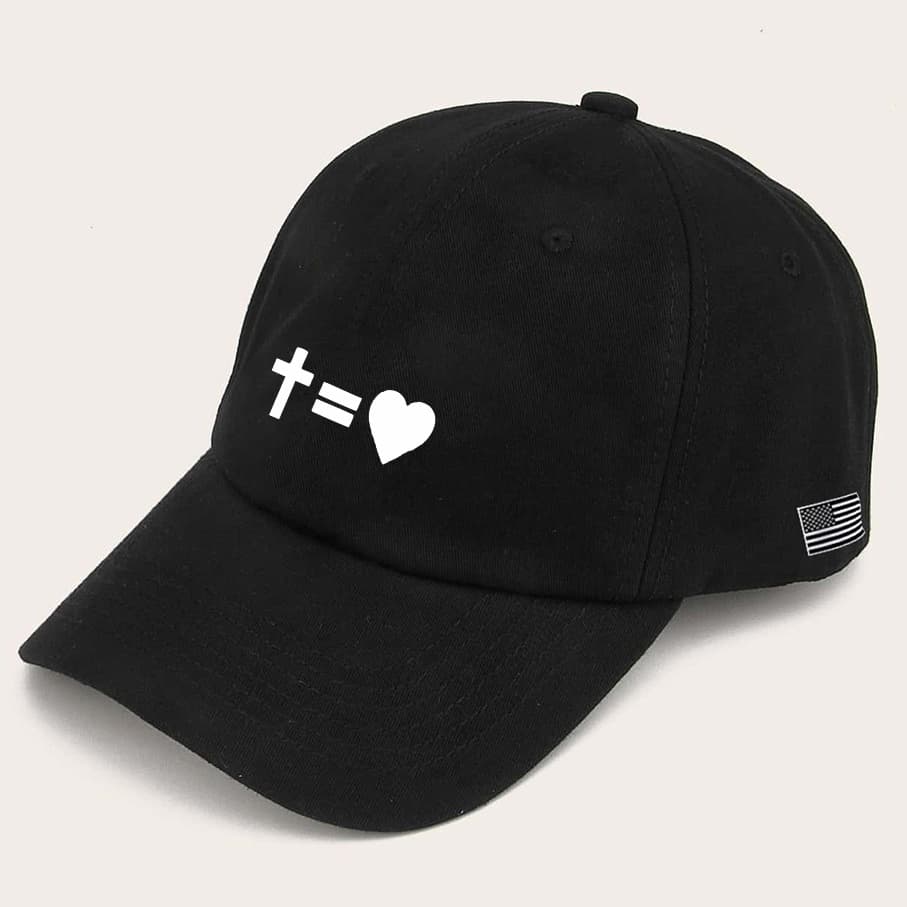 Boné masculino baseballDeus e Amorbone preto original Tribos