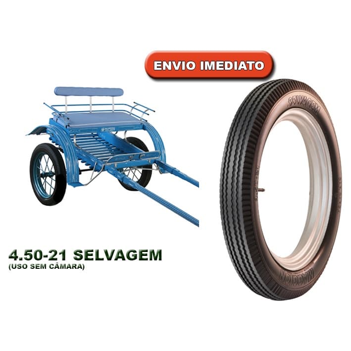 Pneu Charrete / Fordinho / Carroça - 4.50-21 Selvagem Maggion