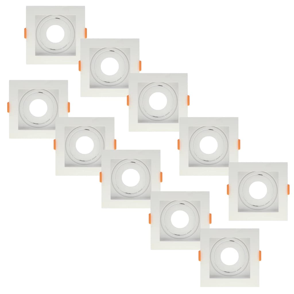 Kit 10 Spot Para Lampada Led Dicroica Gu10 MR16 Somente os Spot