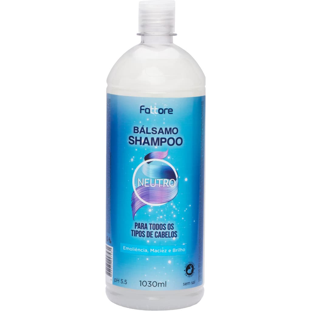 Shampoo Fattore Bálsamo Neutro 1030ml Emoliência Brilho Maciez
