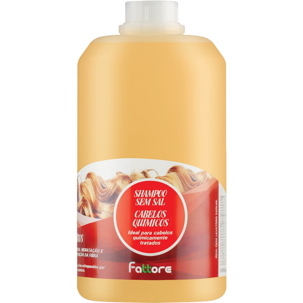 Shampoo Fattore Cabelos Químicos 2000ml Hidratação e Recomposição