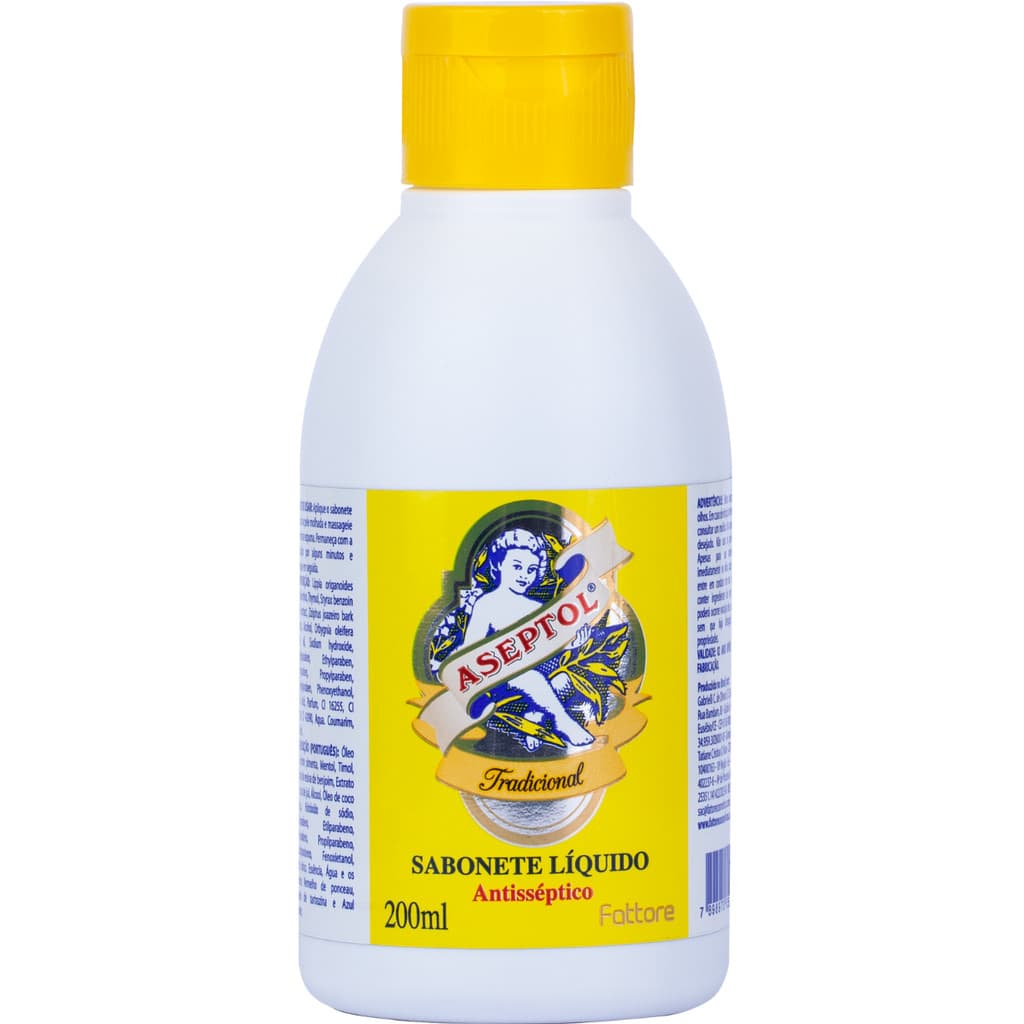 Sabonete Líquido Fattore Aseptol 200ml Tradicional