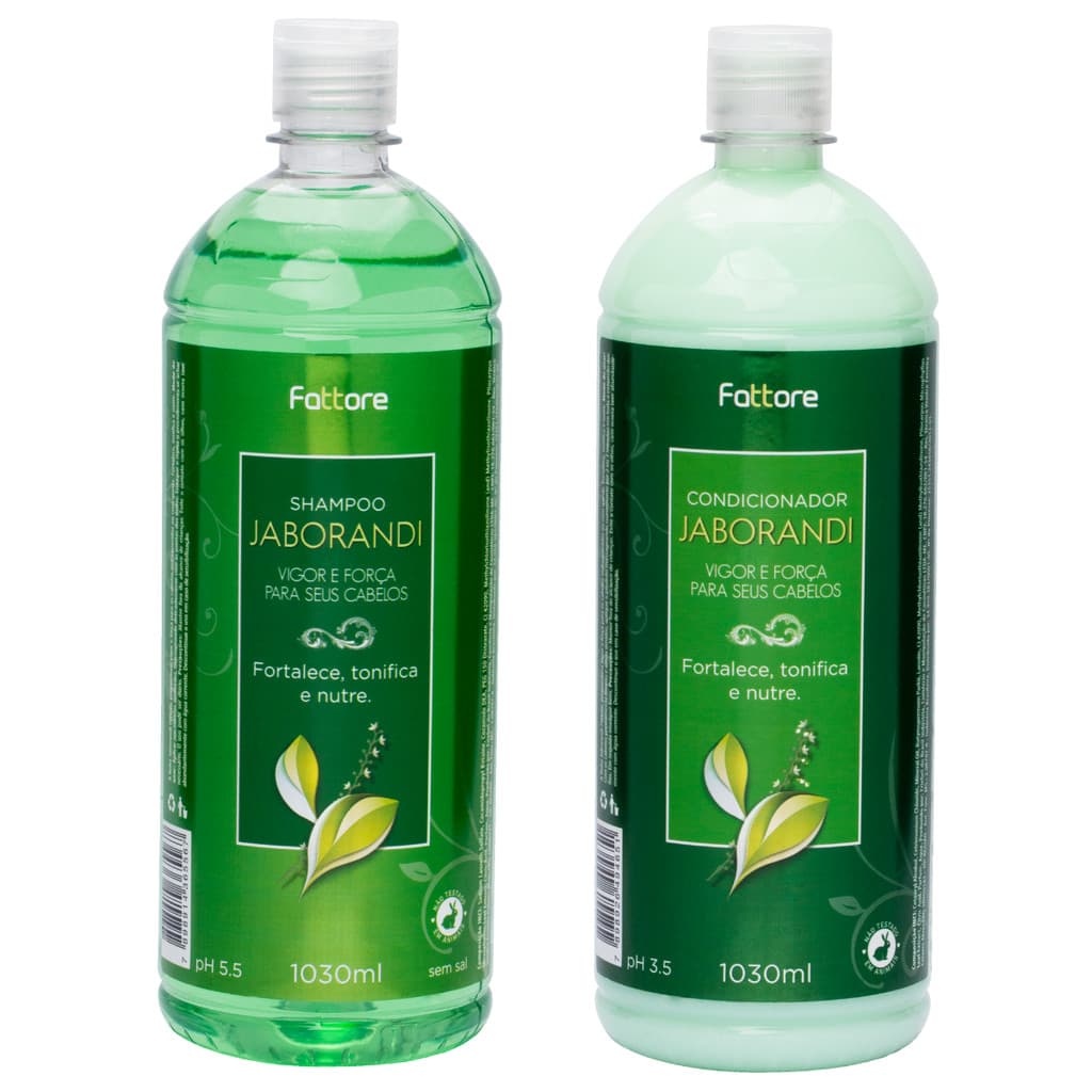 Kit Jaborandi Fattore Shampoo e Condicionador Fattore (1030ml, 1030ml) Vigor e Força com Jaborandi