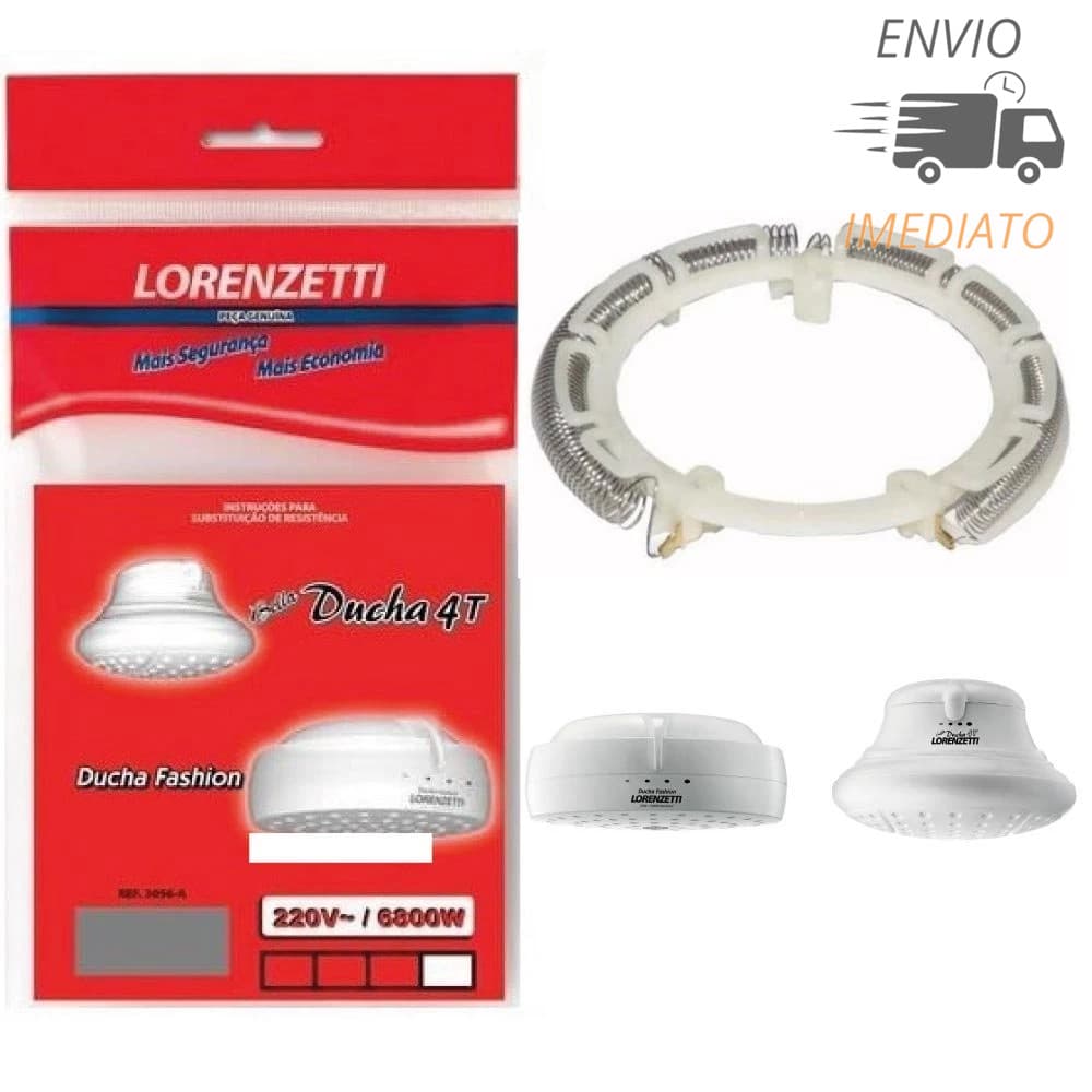 Resistência Original Lorenzetti Bella Ducha 4t  e Ducha Fashion 6800w 220v Circular