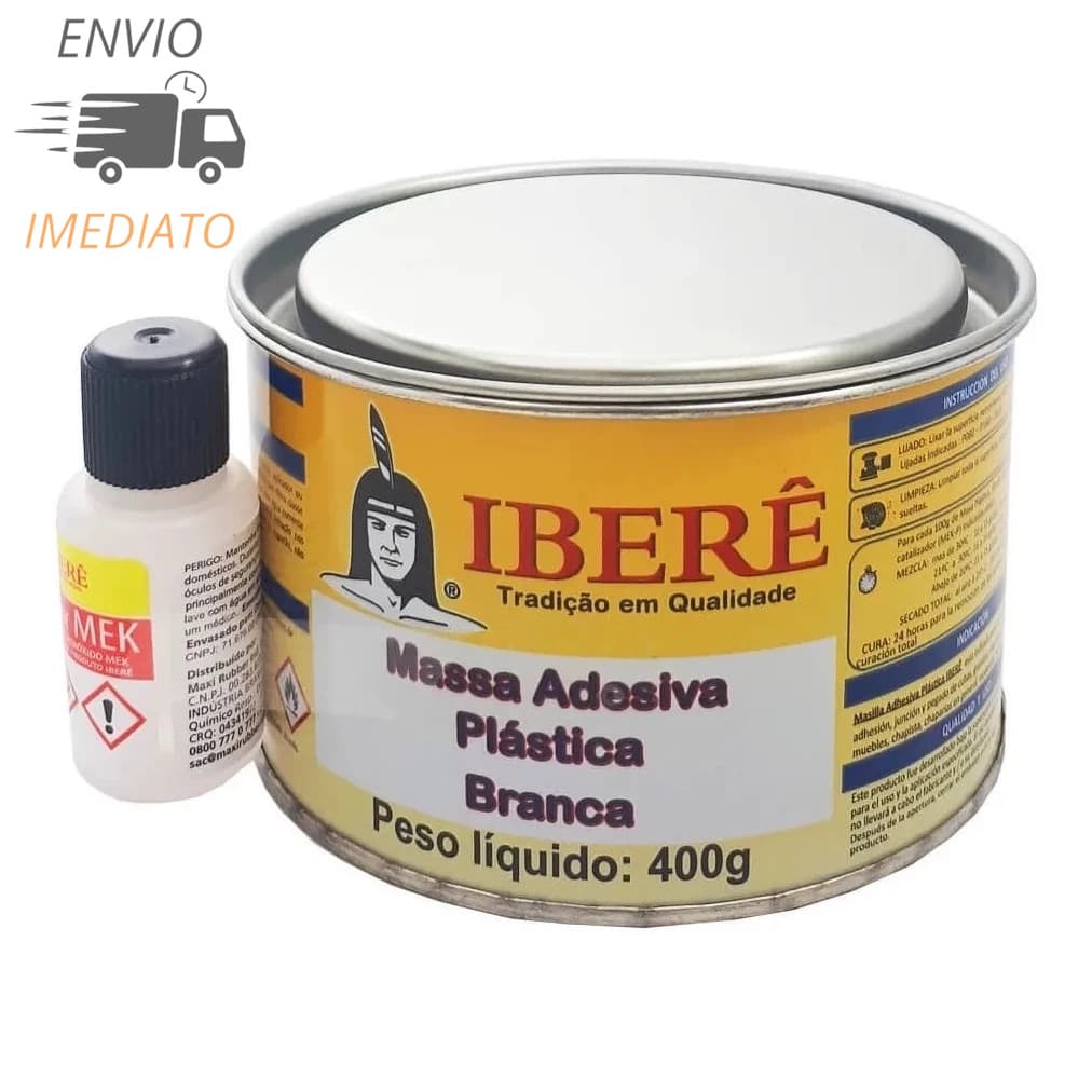 Massa Plástica Branca Iberê 400g