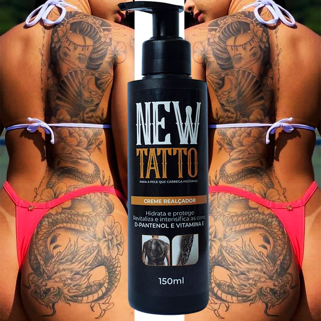 Creme Realçador Para Tatuagem New Tatto 150ml 💛