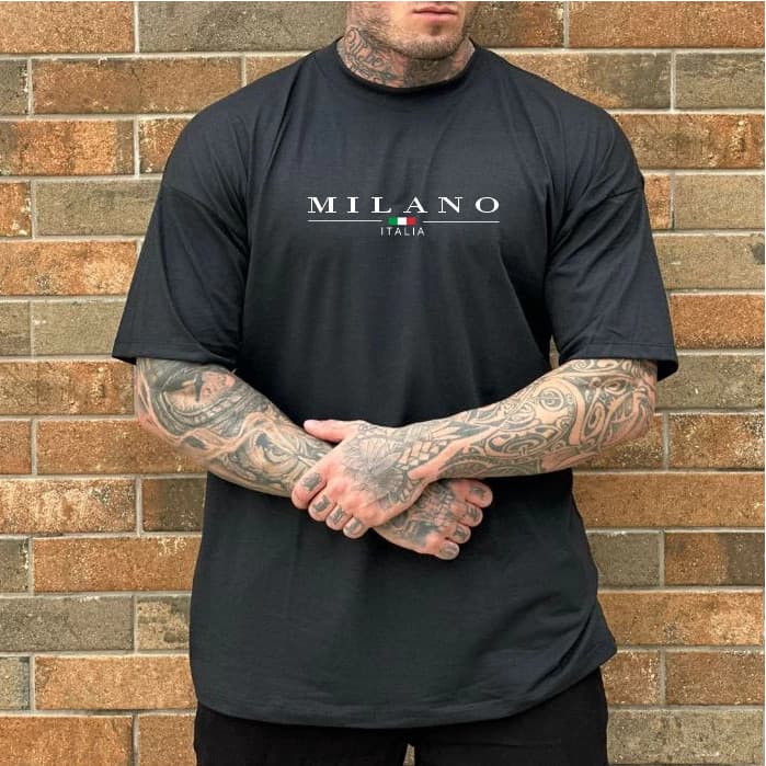 Camisa Masculina Algodão streetwear Italia Fio 30.1