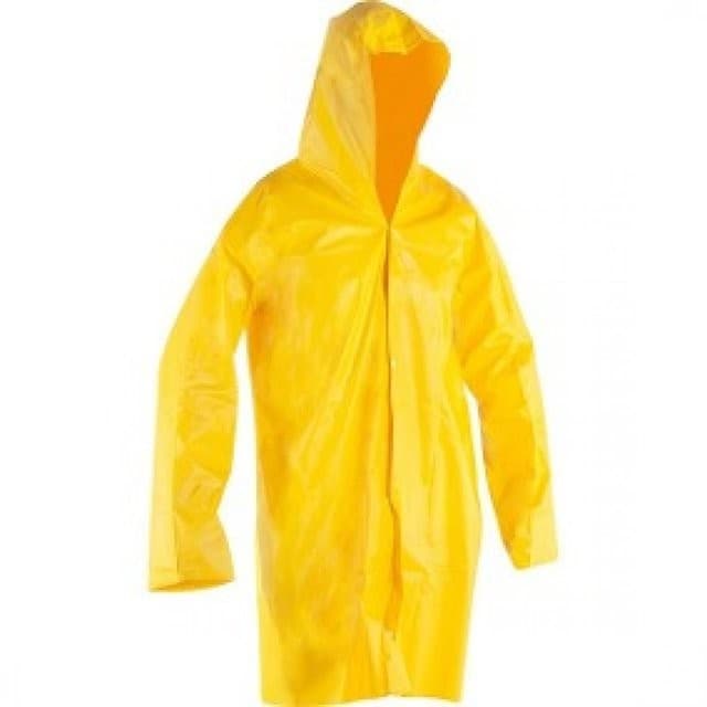 Capa De Chuva Impermeável Pvc Forrado Com Capuz Epi Obra