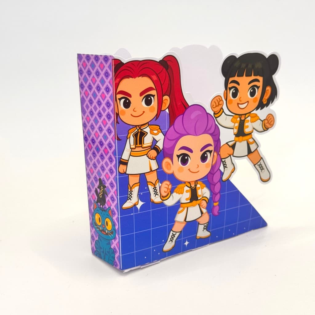 Centros de mesa porta guardanapo SEM NOME Guerreiras do k pop para colar