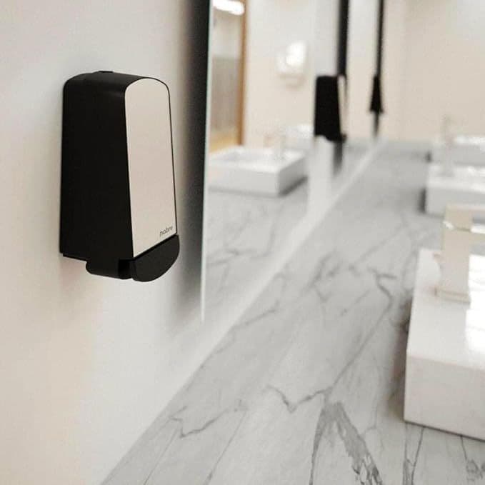 Saboneteira Dispenser Inox Parede p/ Sabonete Líquido e Álcool em Gel Porta Sabonete