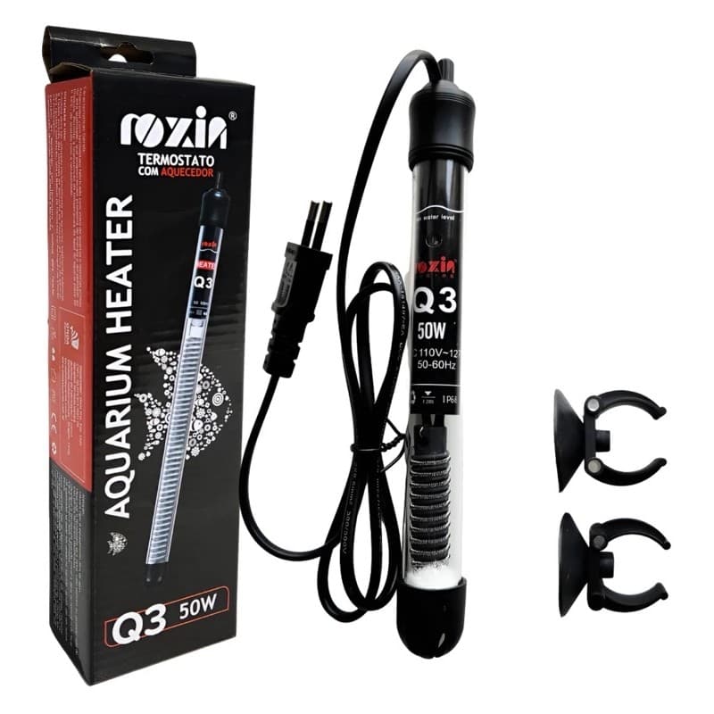 Aquecedir Com Termostato Hoxin 25w Para Aquários 25L Ht- l1300