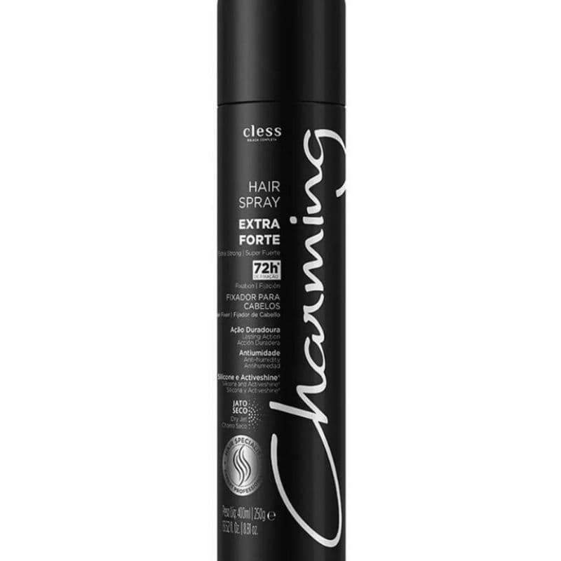 Hair Spray Extra Forte Protetor Térmico Charming Cless 400ml